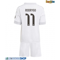 Maglie da calcio Real Madrid Rodrygo Goes #11 Prima Maglia Bambino 2025-26 Manica Corta + Pantaloni corti)